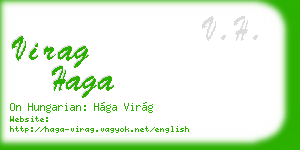 virag haga business card
