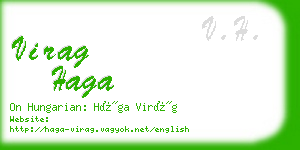 virag haga business card